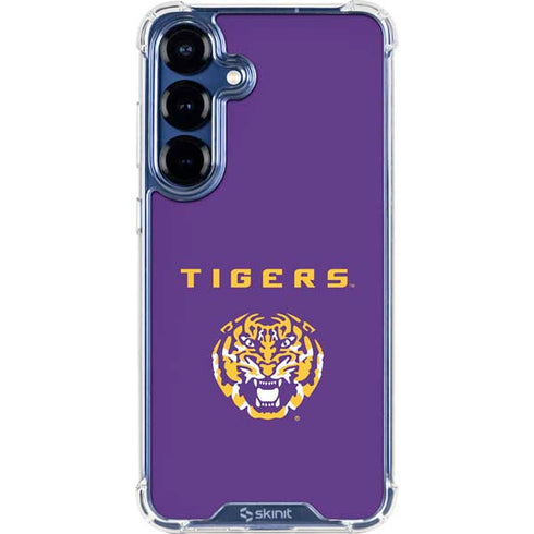 LSU Tigers Purple Galaxy S25 Clear Case